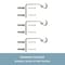 Kenney Mfg Kenney Davenport 1/2 Petite Cafe Decorative Window Curtain Rod, 48-86, Brushed Nickel KN55971 - alternate 4